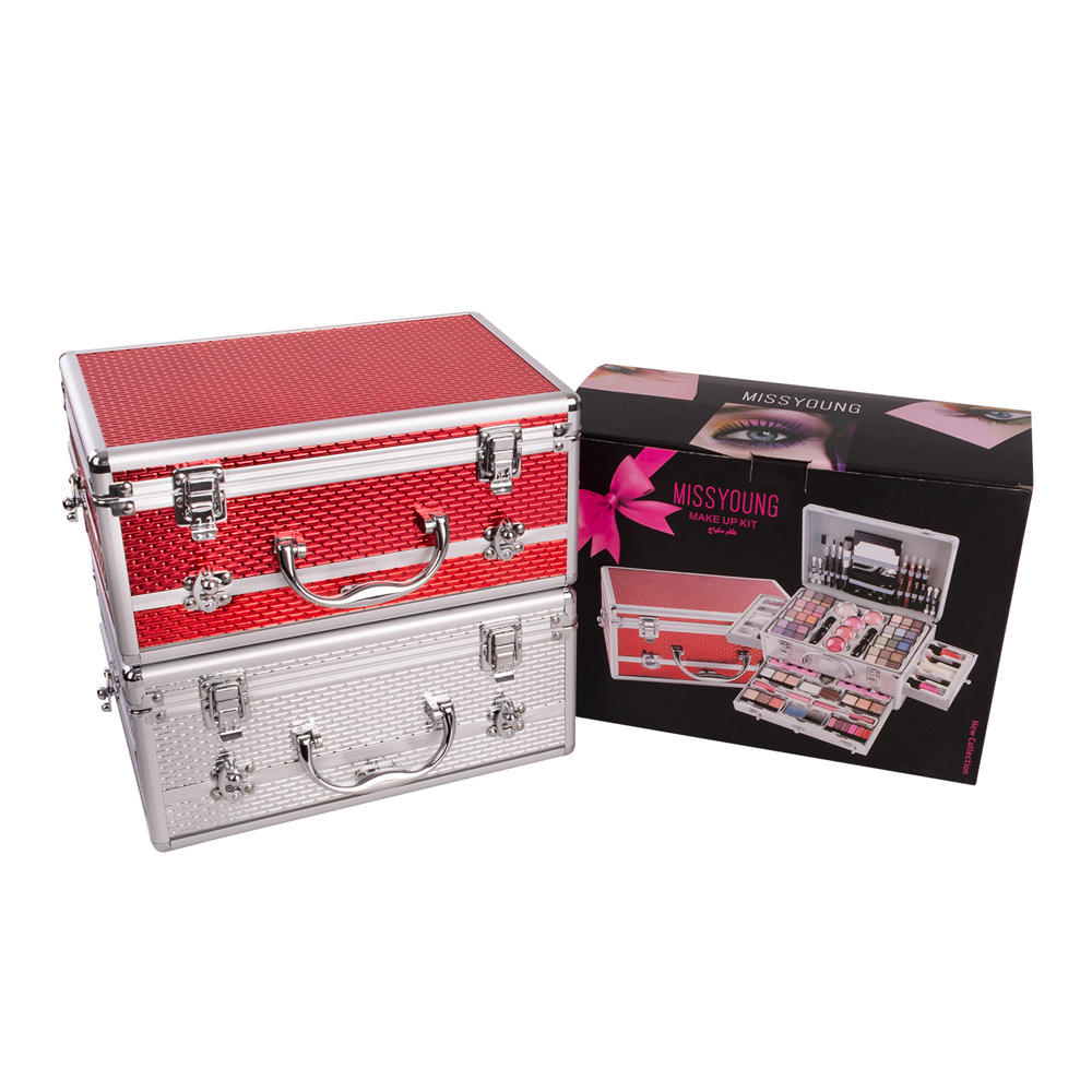 Professionals Full Eye Lips Makeup And Tools Set Vanity Table Set Cosmetics All In One Makeup Kit Box With Mirror For Salon