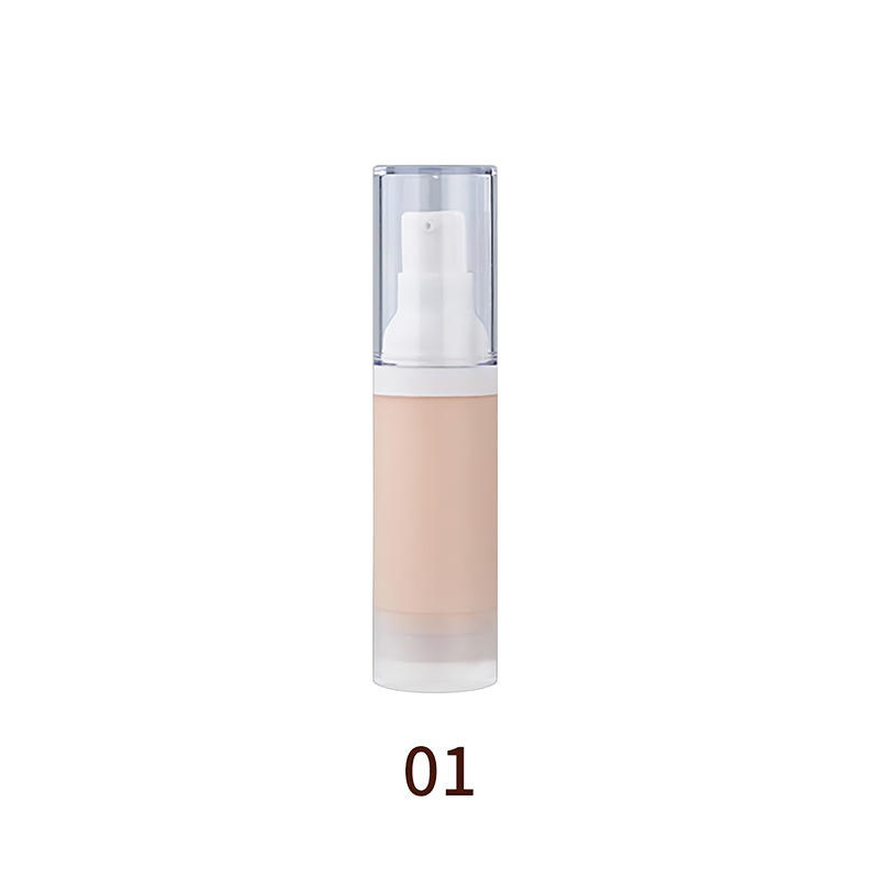 Custom Logo 30ml Liquid Foundation Pressed Bottle 8 Colors Waterproof Full Coverage Vegan Private Label Foundation