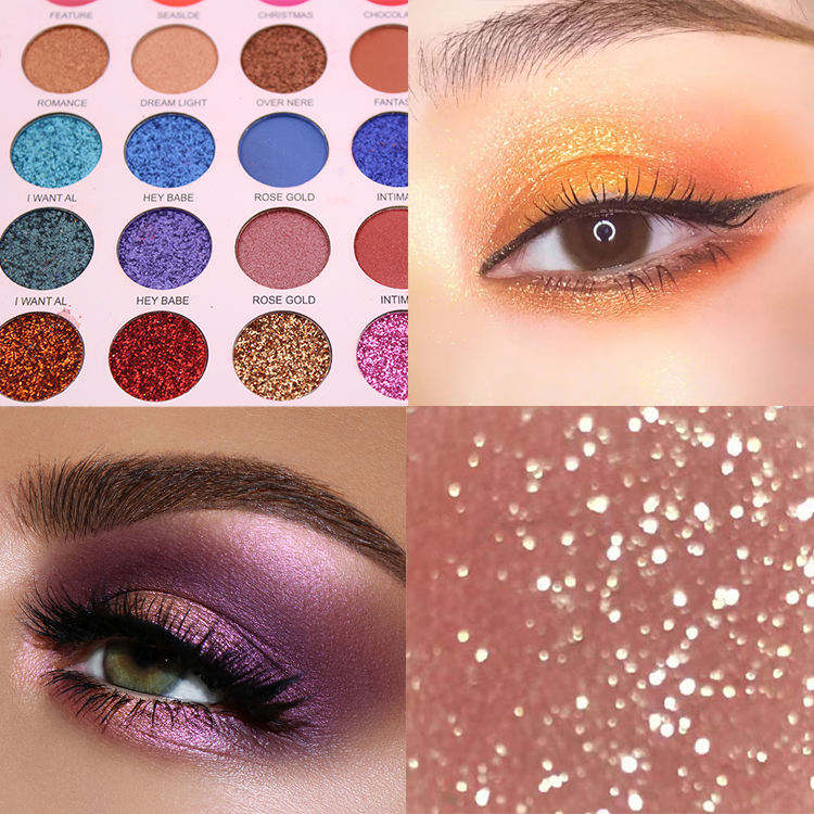 Wholesale Custom Private Label 80 Colors Shimmer Glitter Pigmented Eye Shadow Palette