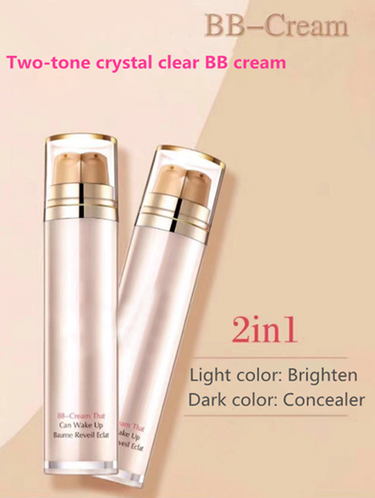 Makeup Moisturizer Concealer Base Primer Naturally Nude OEM Beauty Caviar Double Tube BB Cream Liquid Foundation