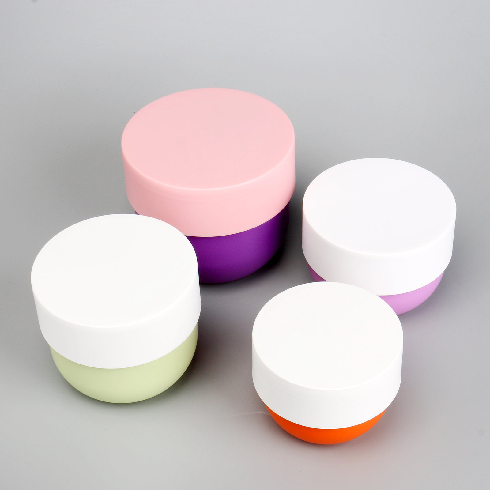 Empty 150ml 200ml 300ml 500ml PP Plastic Frosted Cosmetic Cream Jar Hair Mask Bowl Shaped Jar With Lid