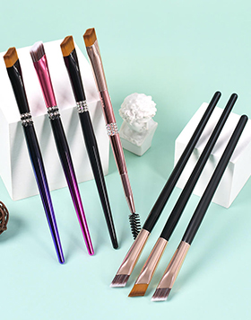 Single Squared Makeup Eye Brow Brush Flat Top Angled Slope Slanted Red Special Makeup Square Concealer Eyebrow Brush FOB Reference Price:Get latest price