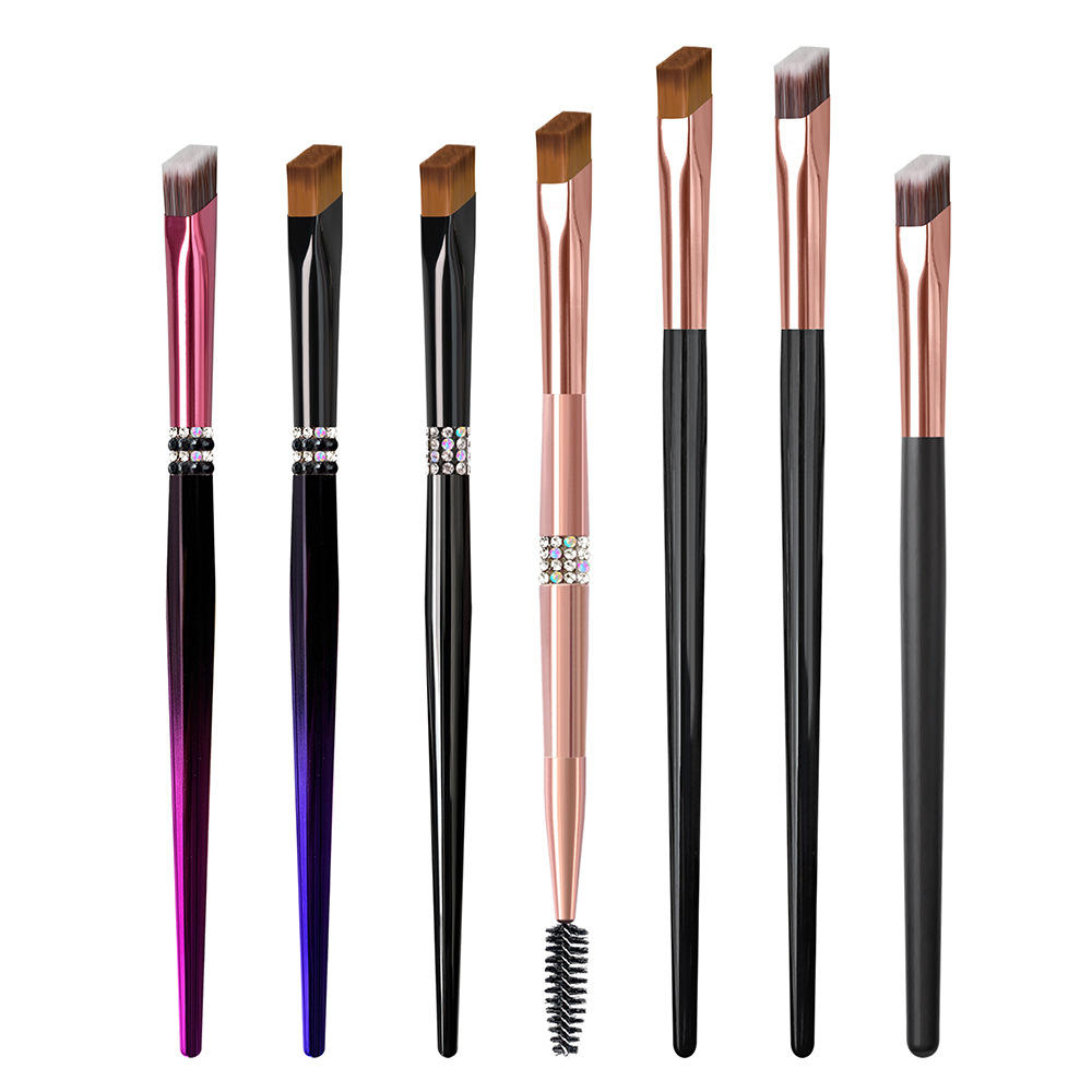 Single Squared Makeup Eye Brow Brush Flat Top Angled Slope Slanted Red Special Makeup Square Concealer Eyebrow Brush FOB Reference Price:Get latest price