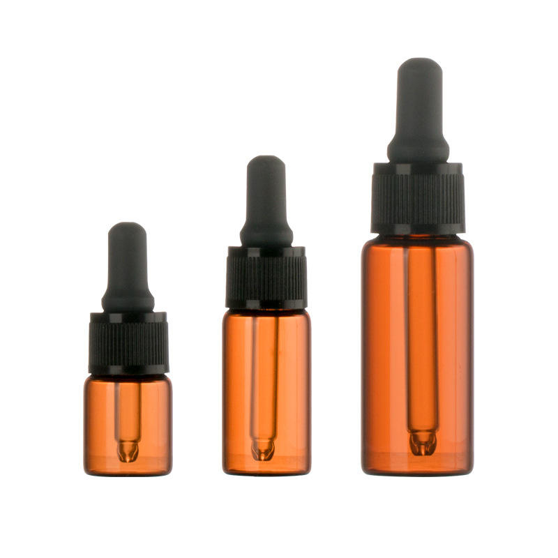 10mL 15ml 50mL 5ml 30ml 100ml Refillable Brown Color Modern Logo Customized Serum Bottle 30Ml Hot Stamping Glass 50 Ml Glass Serum Bottle