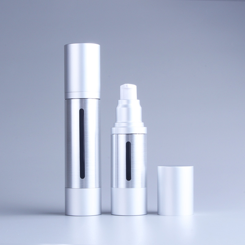 10ml 15ml 20ml 30ml 50ml 80ml 100ml 120ml Airless Pump Bottle Oxide Aluminum Airless Vacuum Pump Bottle For Cosmetic Packaging