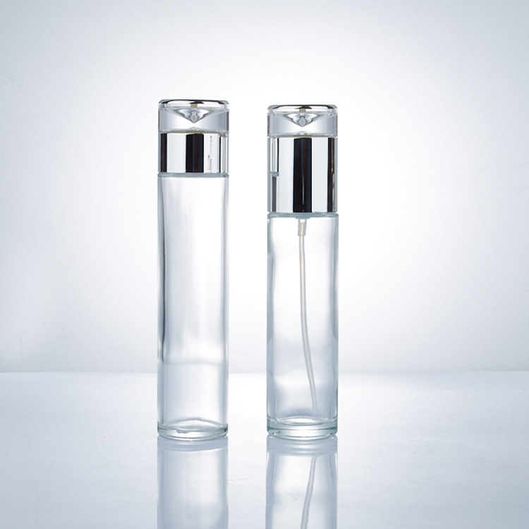 20ml 30ml 50ml 100 Ml 120ml Glass Bottles And Jars Cosmetics Transparent Custom Spray Bottle Deluxe Glass Pump Toner Bottles