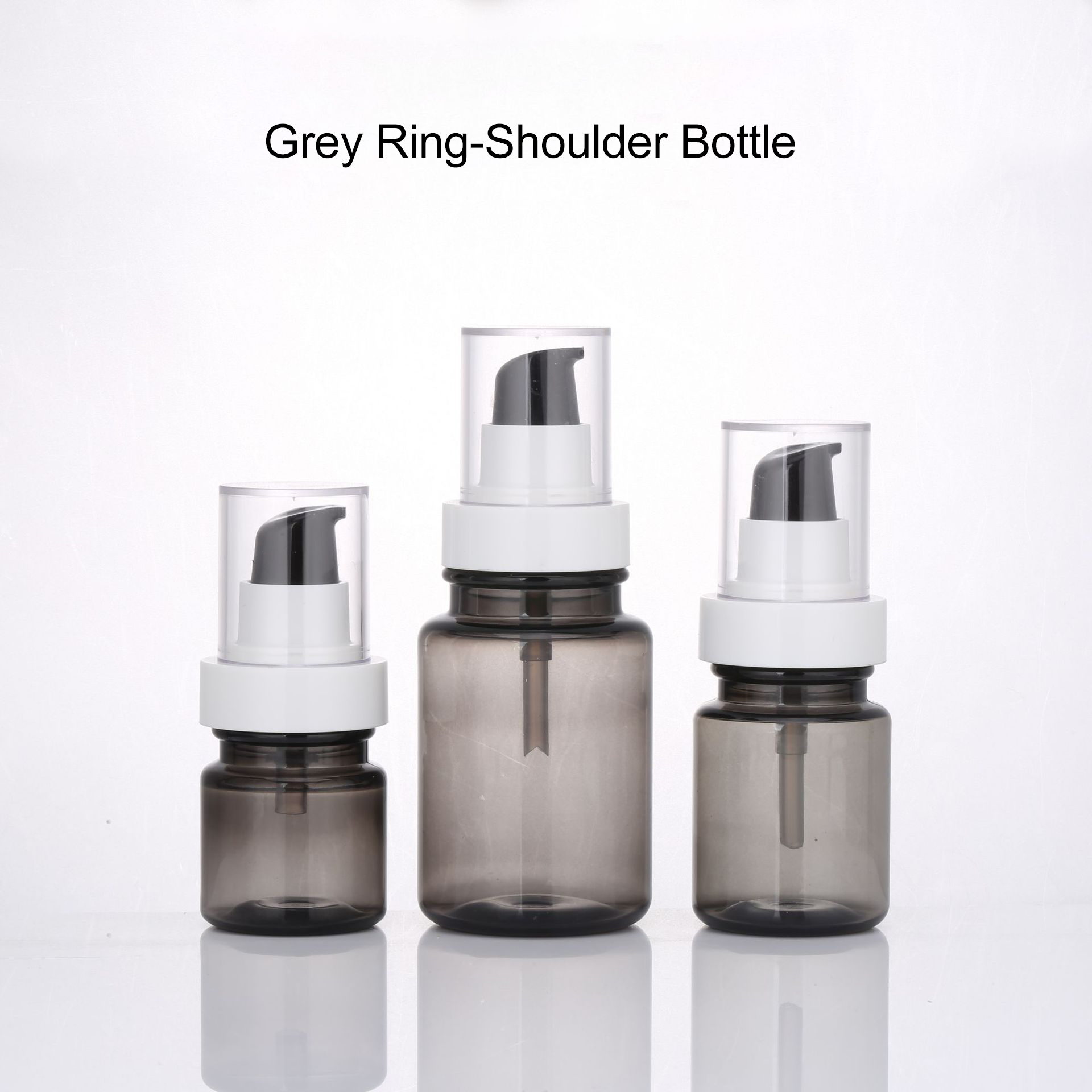 Grey Sprayer Lotion Plastic Bottle 40ml/60ml/100ml/120ml Cosmetic Packaging Container Matte Fine Mist Spray Bottle