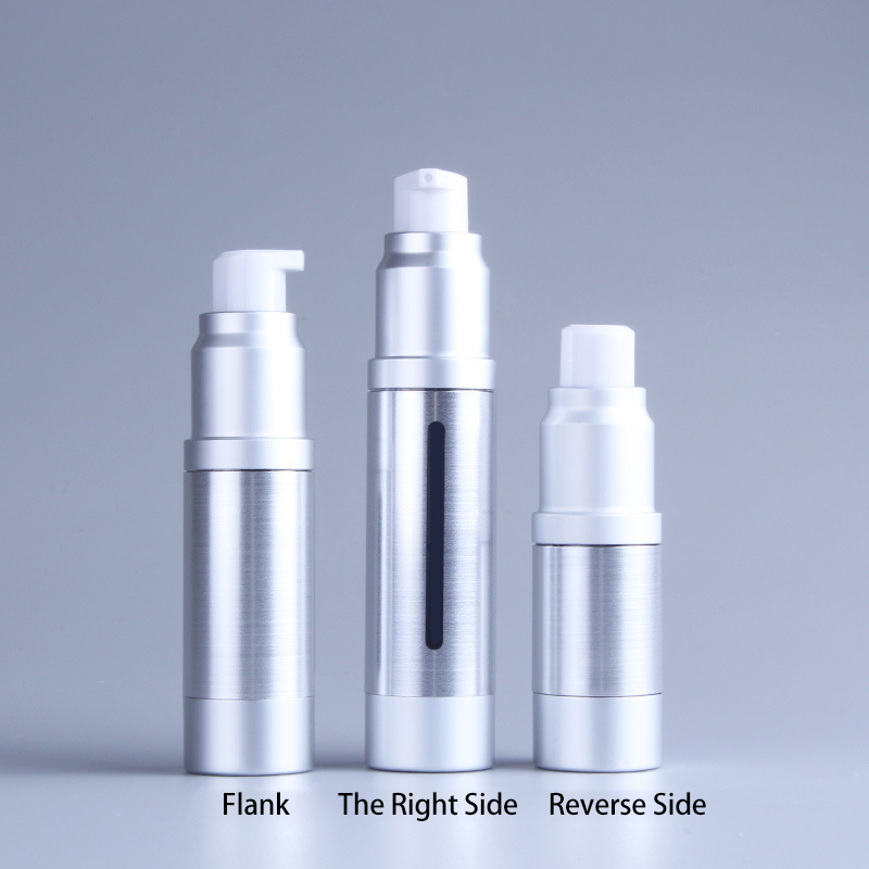 10ml 15ml 20ml 30ml 50ml 80ml 100ml 120ml Airless Pump Bottle Oxide Aluminum Airless Vacuum Pump Bottle For Cosmetic Packaging