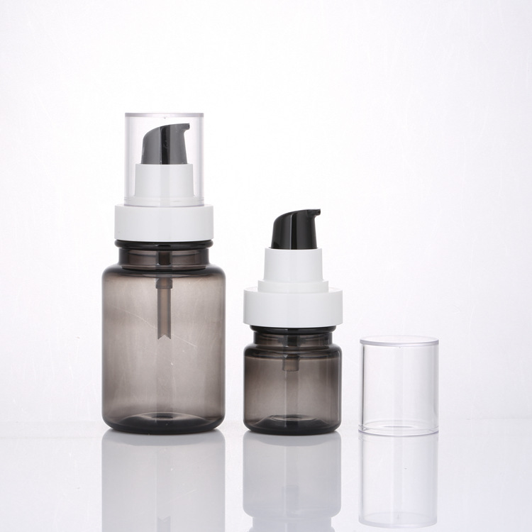 Grey Sprayer Lotion Plastic Bottle 40ml/60ml/100ml/120ml Cosmetic Packaging Container Matte Fine Mist Spray Bottle