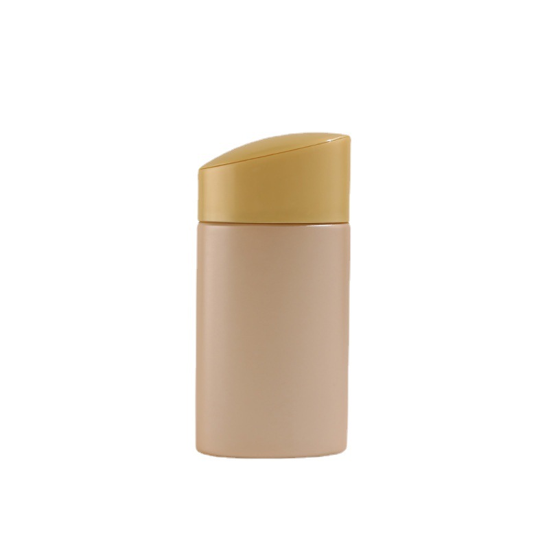 Custom Logo Gold Color 40ml 60ml Squeeze Tube Empty Sunscreen Lotion BB Cream HDPE Plastic Bottle