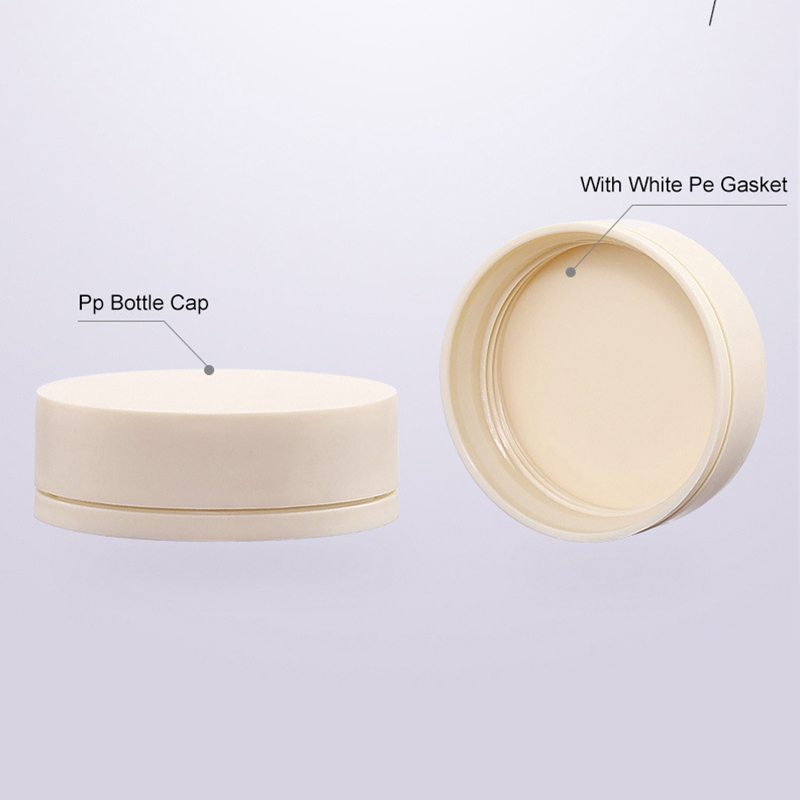 160ml Dark Green Thickened Wide Mouth Plastic Skin Care Cosmetic Recycled Cream Packaging Jar With Beige Screw Lid