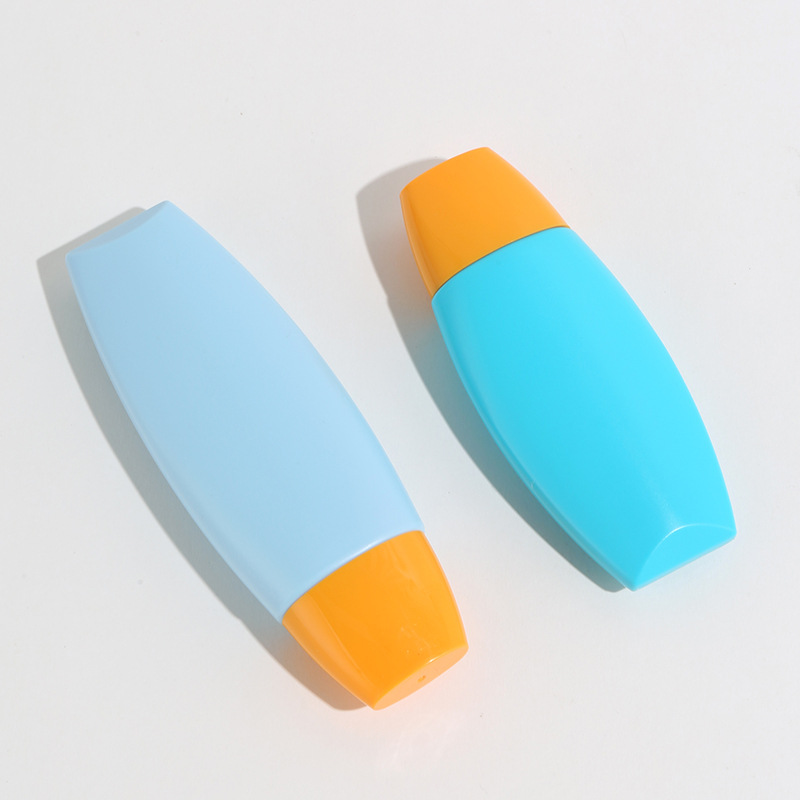 40ml 70ml Portable Plastic BB Cream Lotion Bottle Empty Foundation Blue Color Sunscreen Hand Cream Squeeze Bottle