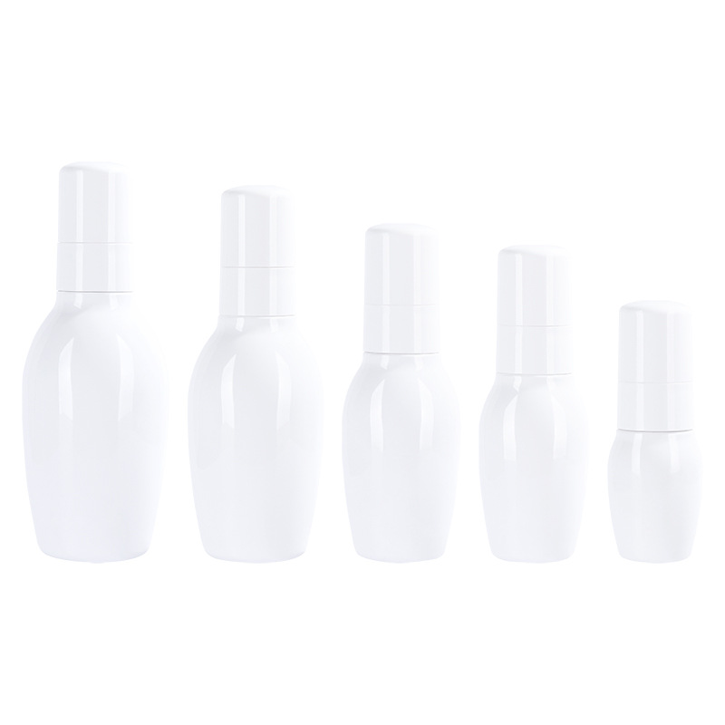 30ml 60ml 80ml 100ml 120ml 150ml 200ml Customized White Luxury PETG Plastic Cosmetic Serum Lotion Packaging Pump Bottle