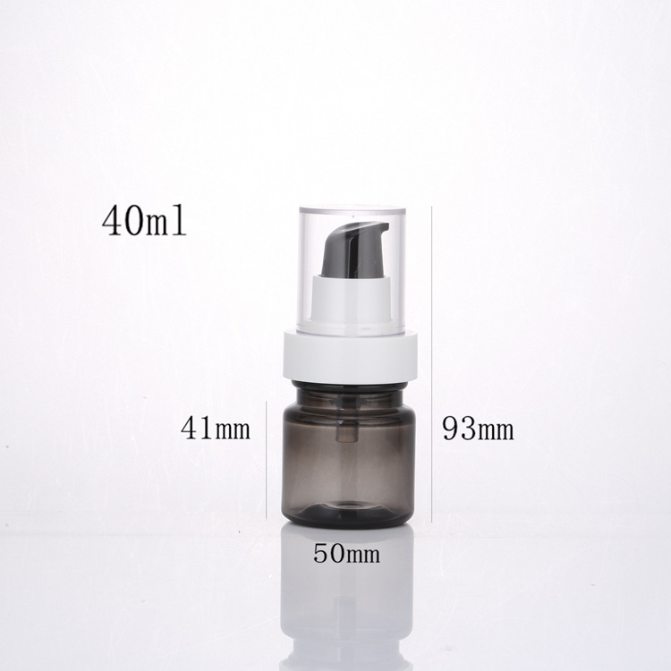 Grey Sprayer Lotion Plastic Bottle 40ml/60ml/100ml/120ml Cosmetic Packaging Container Matte Fine Mist Spray Bottle