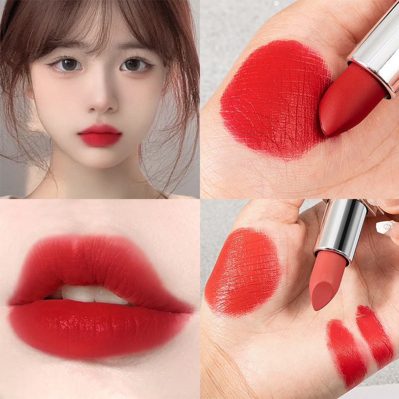 Cosmetics Waterproof Vegan High Pigment Lipstick Shine Silver Metallic Lipstick Private Label OEM Velvet Matte Lipstick