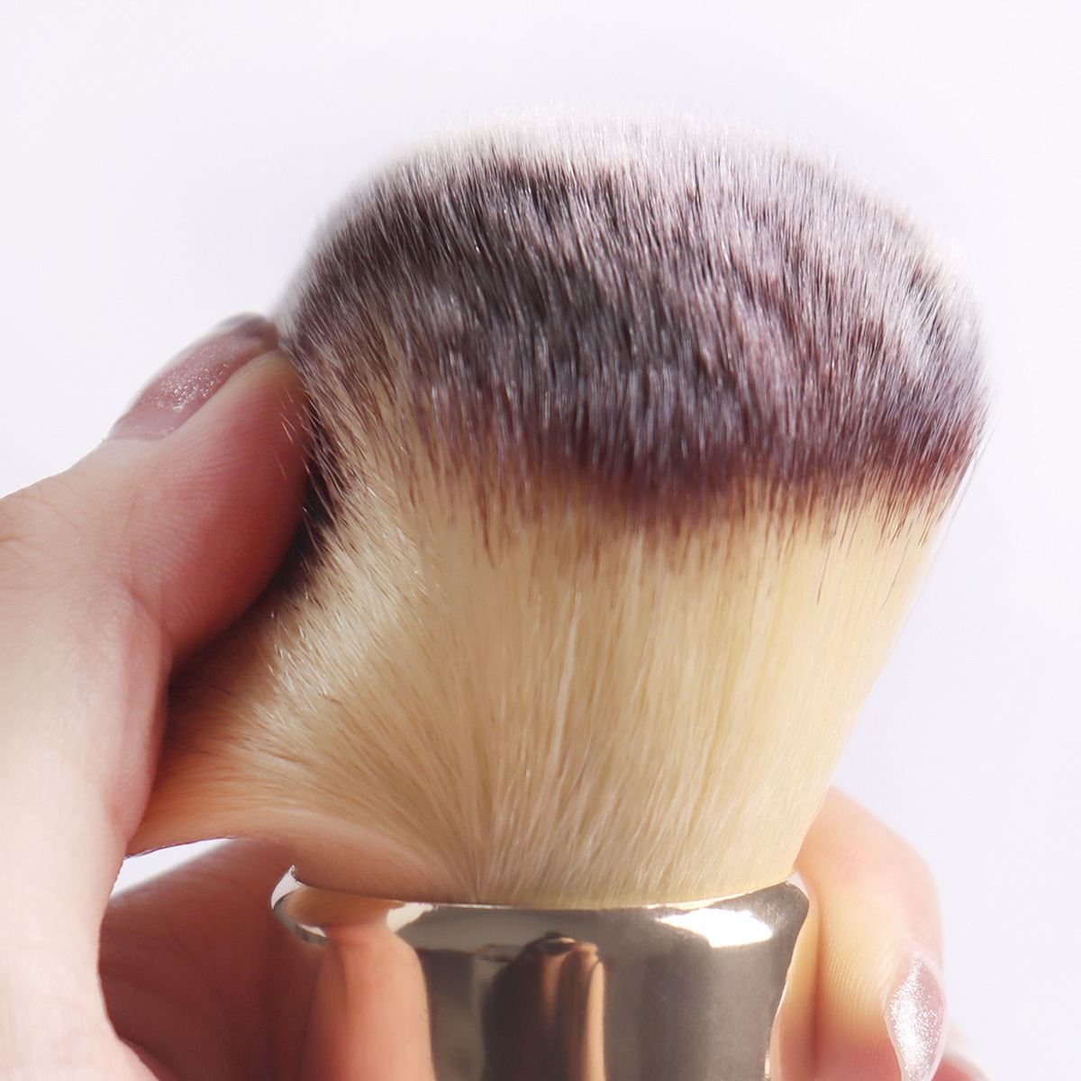 Pro Cosmetics Tools Kabuki Brush Soft White Short Handle Blush Brush Fluffy Face Foundation Makeup Powder Brushes