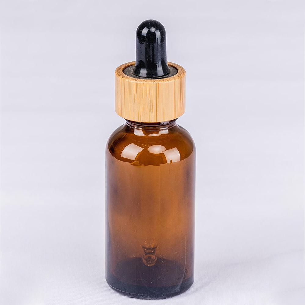 15ml 30ml 50mlNew Arrival Brown Color Lotion Pump Logo Customized Cosmetic Serum Bottle Private Label Glass  Serum Bottle