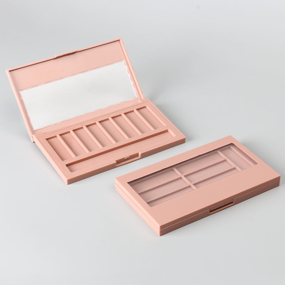 rectangle empty plastic eyeshadow palette eyeshadow container for makeup