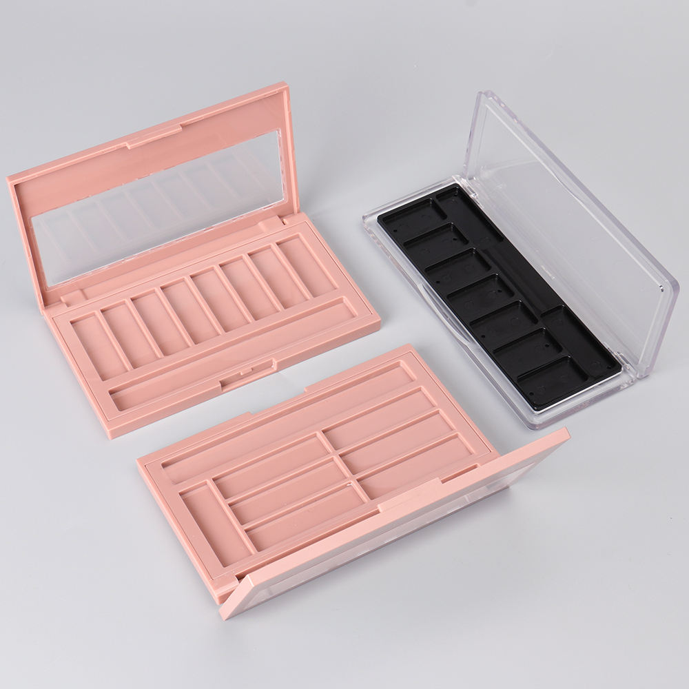 rectangle empty plastic eyeshadow palette eyeshadow container for makeup