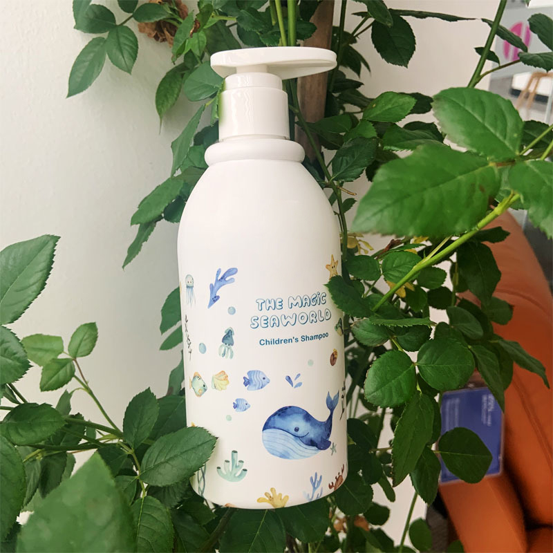 Eco Friendly HDPE Plastic Round Lotion Bottle Large Capacity 500ml Custom Children Shower Gel Shampoo Bottle