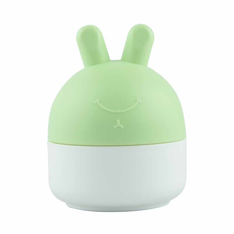 Kids Cream Jar Cute Ear-Shape Cap PP Plastic 30g 50g Empty Face Cream Recyclable Jar With Rabbit Lid