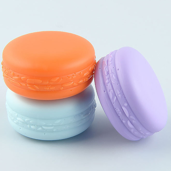 Mini Empty Colorful Lip Balm Container 5g 10g Plastic PP Macaron Shaped Eye Cream Face Cream Jar