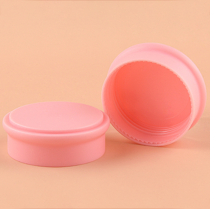 Pink 10g 30g 50g Double Layer PP Plastic Cosmetics Jar Empty Refillable Face Cream Jar For Skincare Body Butter