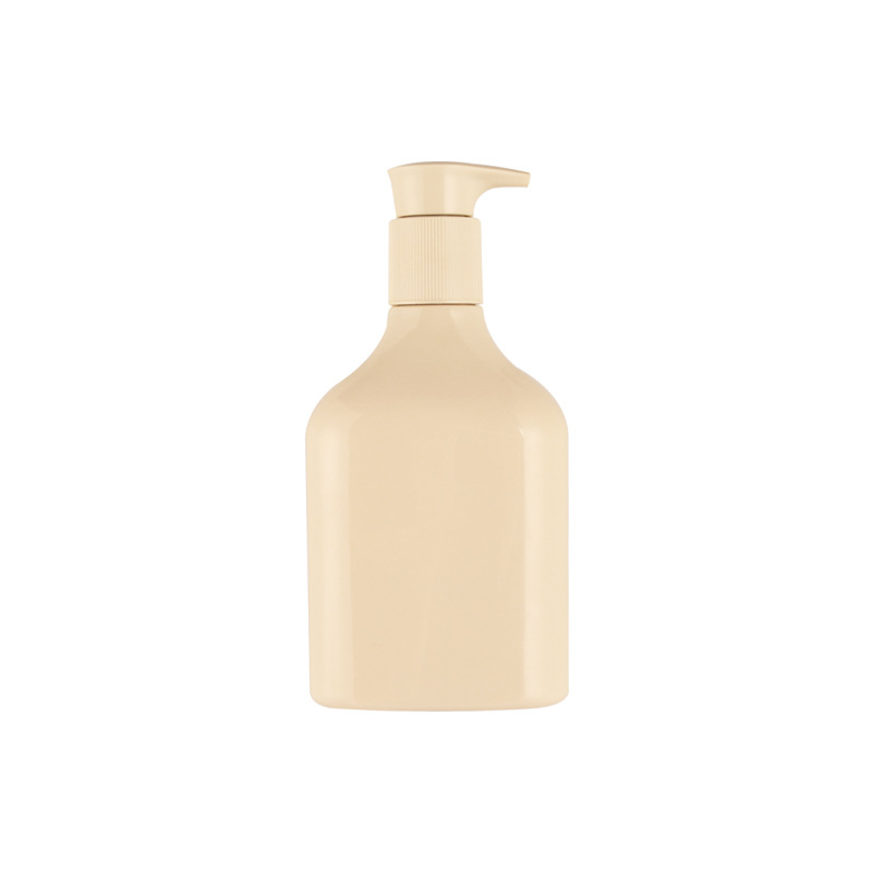 Long Neck PET Plastic Bottle Sloping Shoulder 500ml 750ml Empty Shampoo Conditioner Body Wash Dispenser With Pump