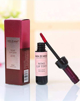 Cute Wine Bottle Matte Lip Tint Liquid Matte Waterproof Water Organic Wine Korean Lip And Cheek Tint Lip Gloss