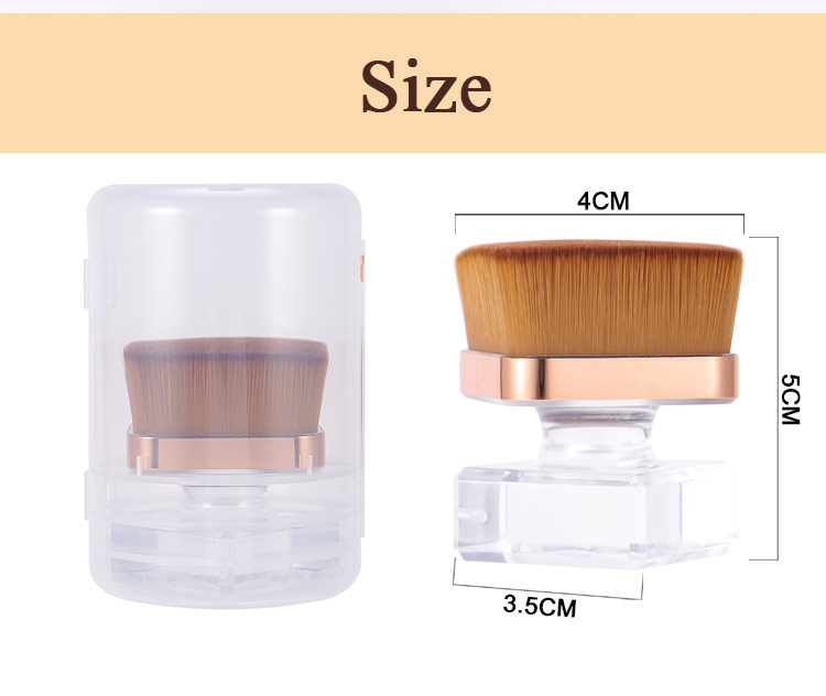 Professional Flat Foundation Brush Loose Powder Brush Fashion Square Head Big Size Kabuki Makeup Brush