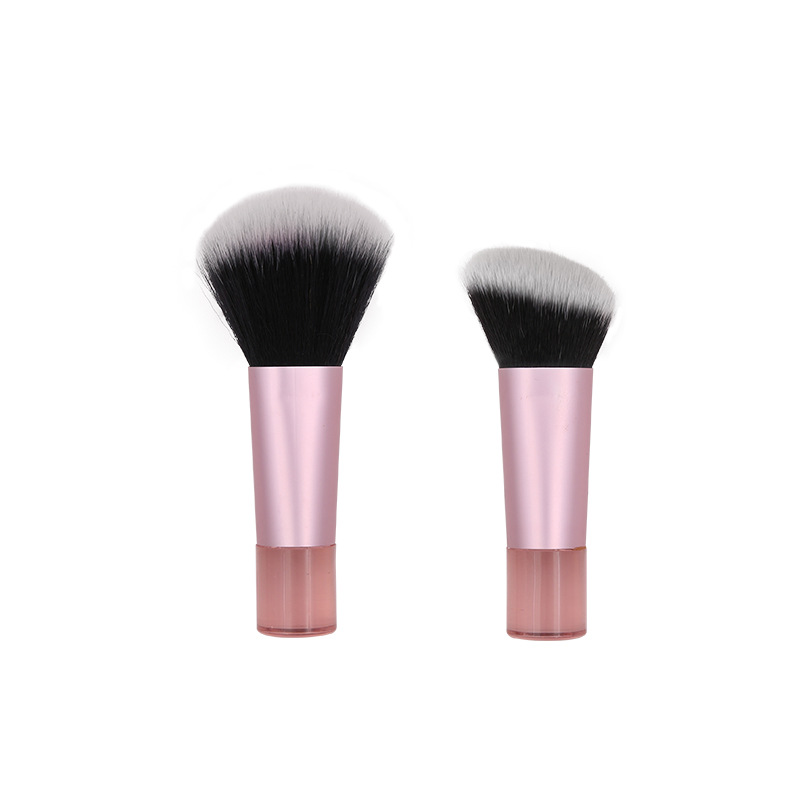 Single Soft Hair Beauty Tool Contour Blusher Pink Mini Cosmetic Brush Set Loose Powder Makeup Brushes With Crystal Handle