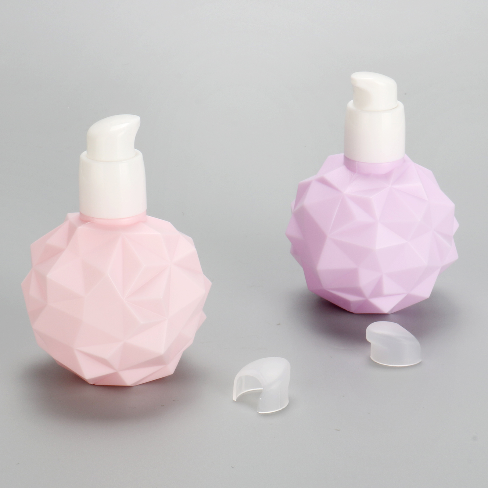 100ml Unique Design Cute Hand Skincare Cream Bottle 100ml Pink Plastic Sunscreen Body Lotion Oil Bottles