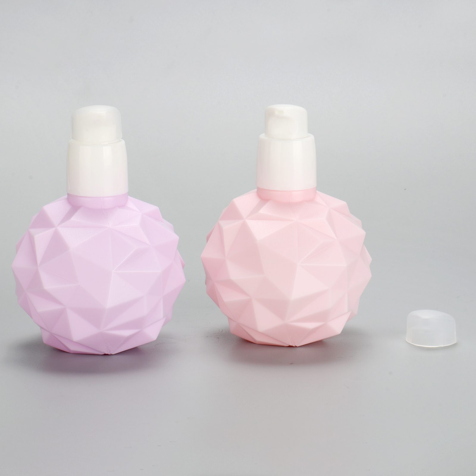 100ml Unique Design Cute Hand Skincare Cream Bottle 100ml Pink Plastic Sunscreen Body Lotion Oil Bottles