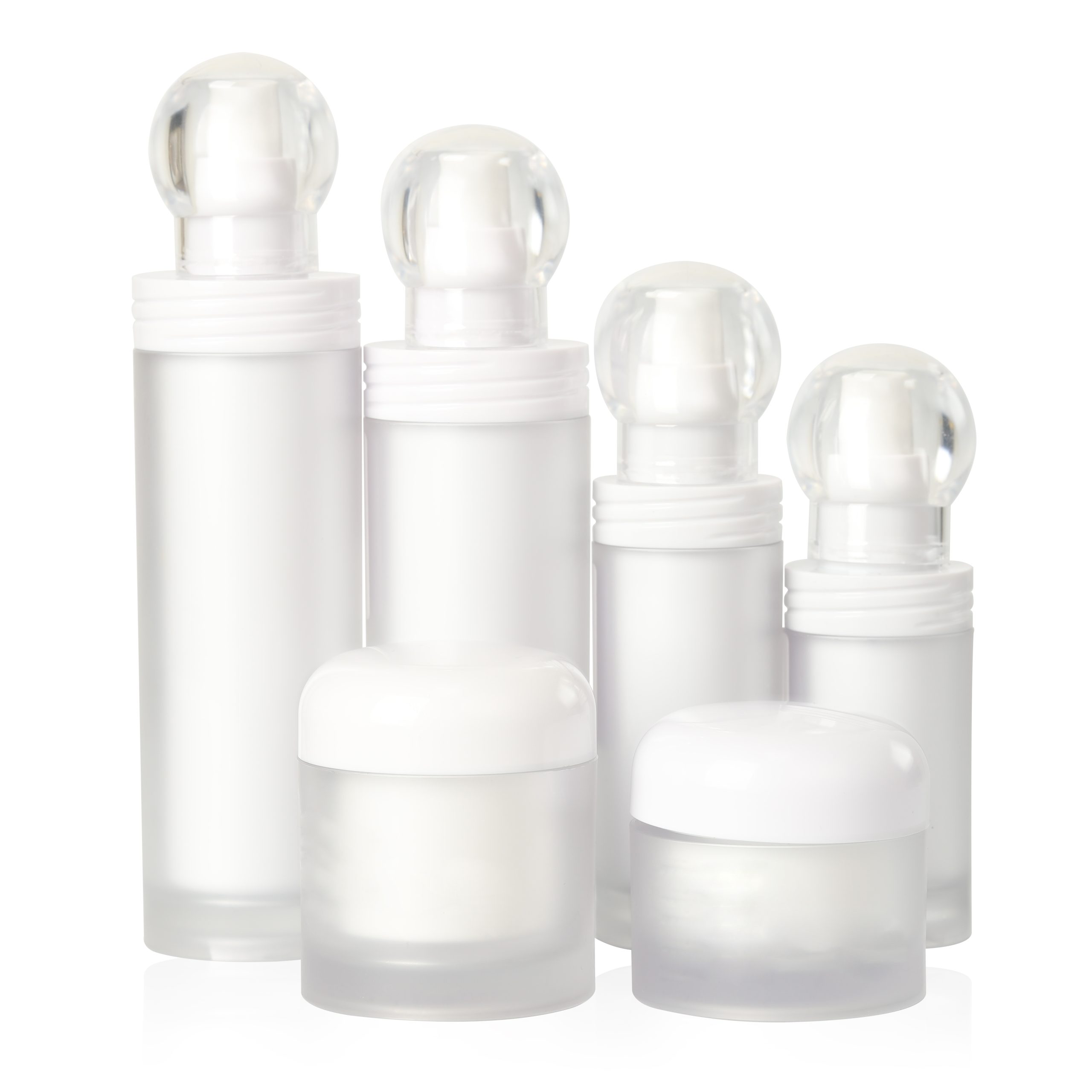 Cosmetic Packaging Bottles 30ml 50ml 100ml 120ml Double Wall Skin Care Face Cream Jar Essence Lotion Bottle Set