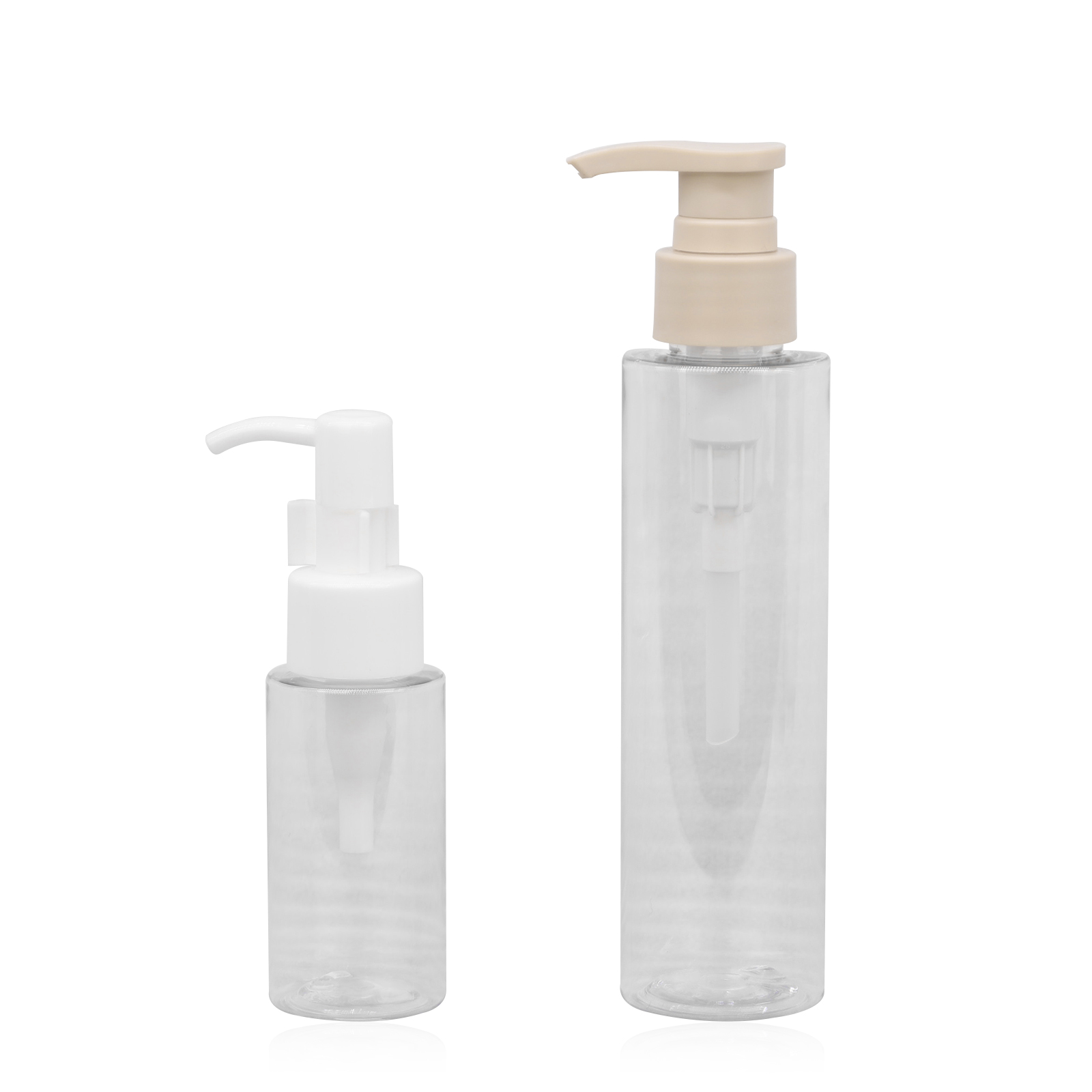 60ml 150ml Empty Transparent Plastic Shampoo Conditioner Packaging Containers Makeup Remover Bottles With Pump