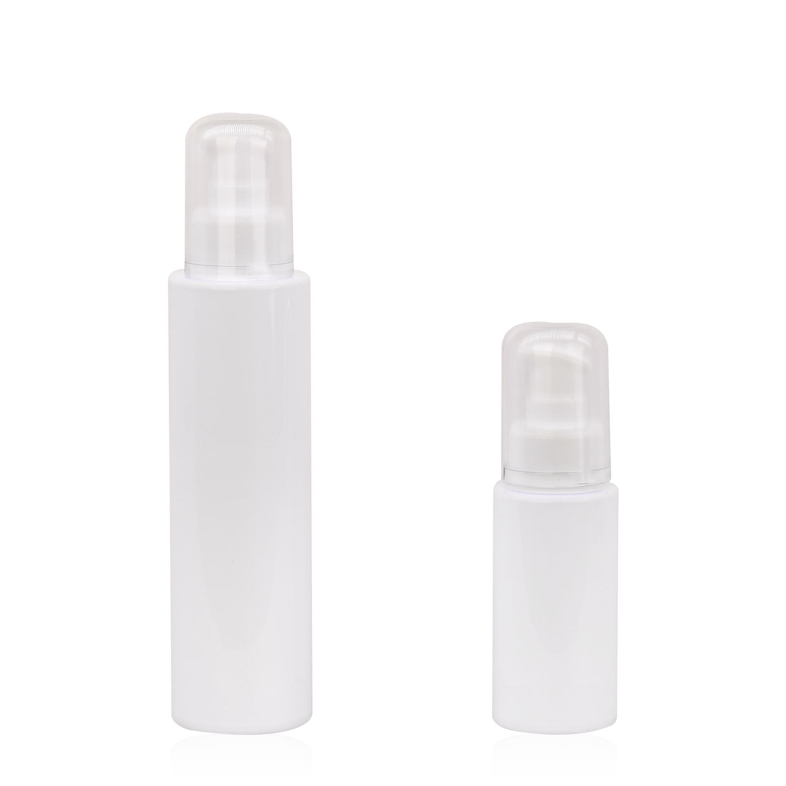 Cosmetic 60ml Empty Skincare Eye Cream Airless Pump Bottle 150ml White PET Plastic Vacuum Lotion Bottles