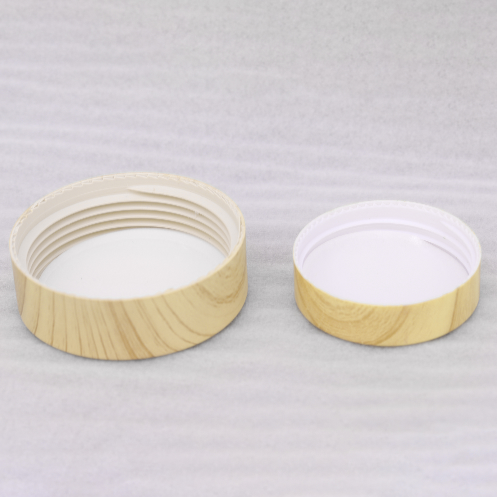 Cosmetic Containers Water Transfer Printing Wood Grain Lid 5g 10g 15g 20g 30g 50g 100g 200g Frosted Clear Glass Cream Jar