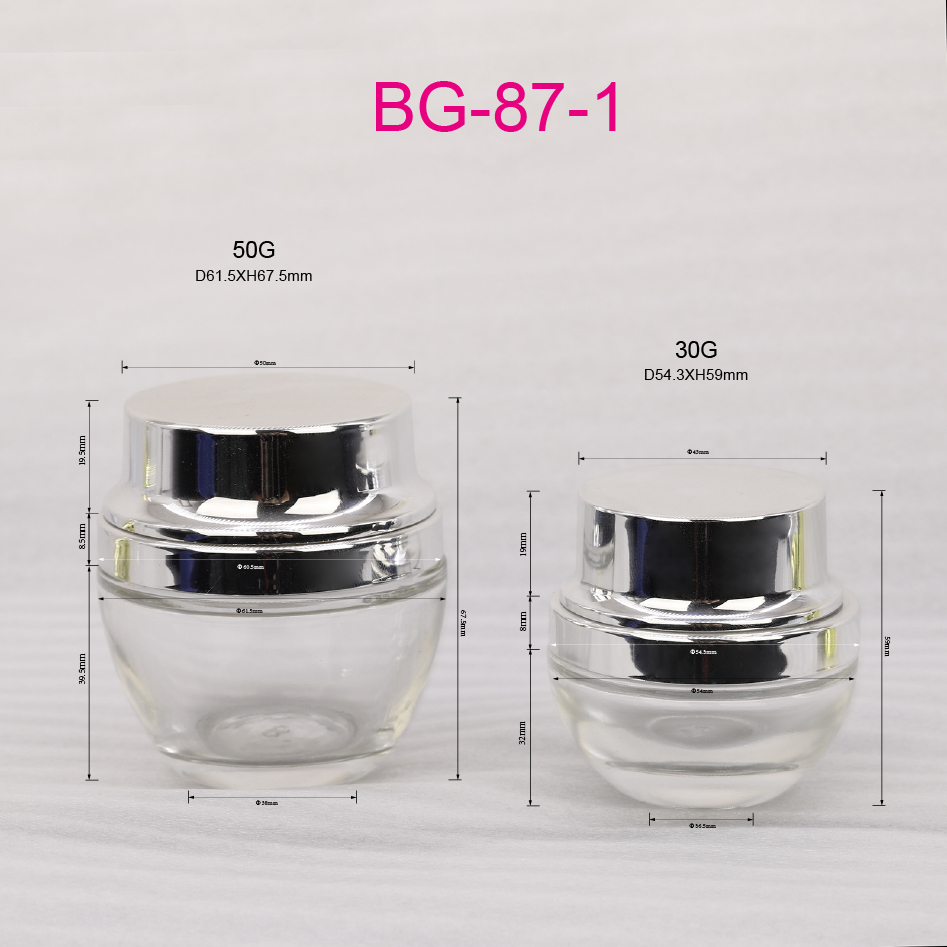 Luxury 30g 50g 30ml 50ml 100ml 120ml Cosmetics Packaging Skin Care Serum Glass Lotion Pump Bottle Face Cream Jar Sets