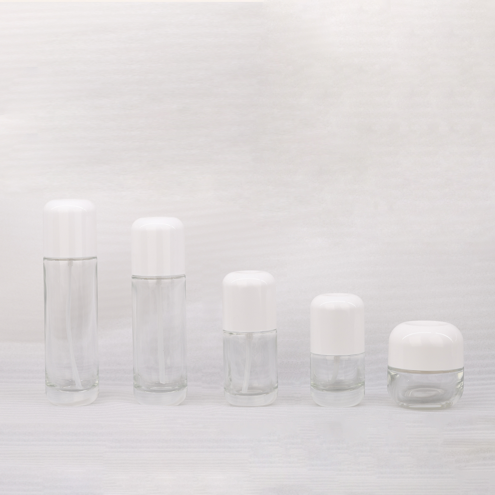 30ml 50ml 100ml 120ml 50g Cosmetic Glass Bottle Serum Lotion Pump Bottle Glass Cream Jar Container