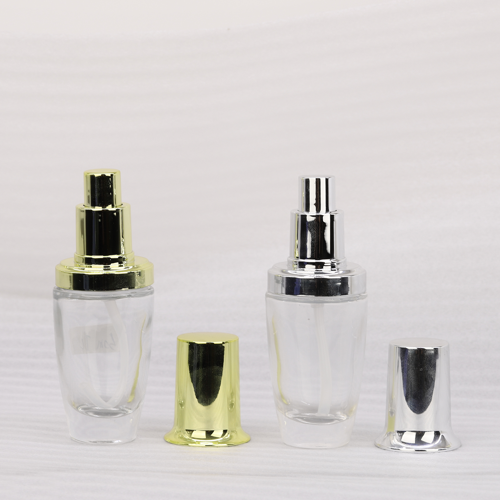 Luxury 30g 50g 30ml 50ml 100ml 120ml Cosmetics Packaging Skin Care Serum Glass Lotion Pump Bottle Face Cream Jar Sets