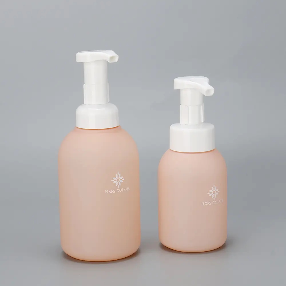 300ml 500ml Soft Touch HDPE Plastic Hand Wash Liquid Soap Bottle Foam Dispensers Pump Mousse Bottle