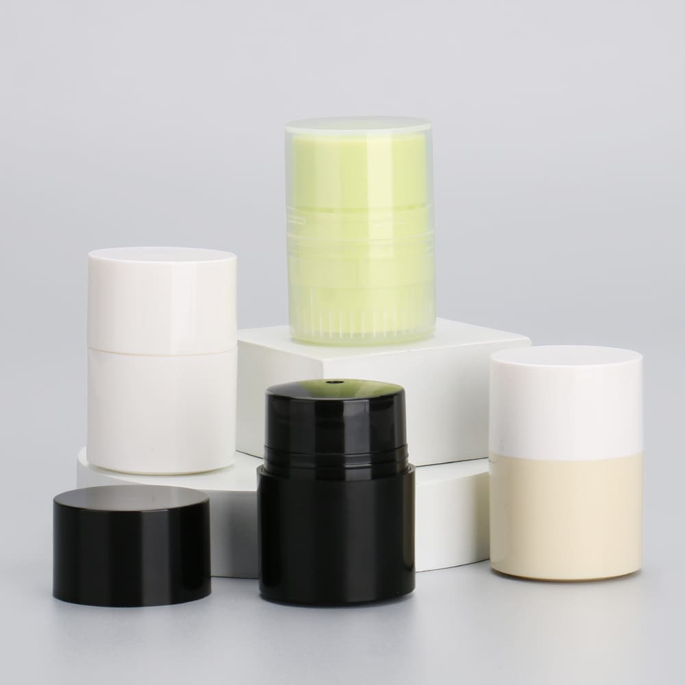 Flat Top Round Twist-Up Stick Container