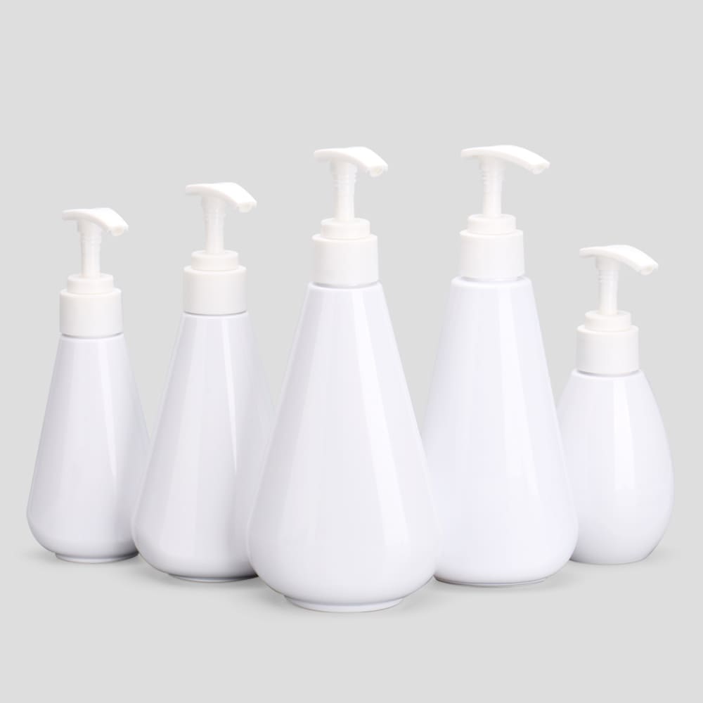 Elegant Teardrop Shape Plastic Lotion Pump Bottle