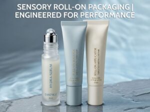Premium sensory roll-on cosmetic packaging