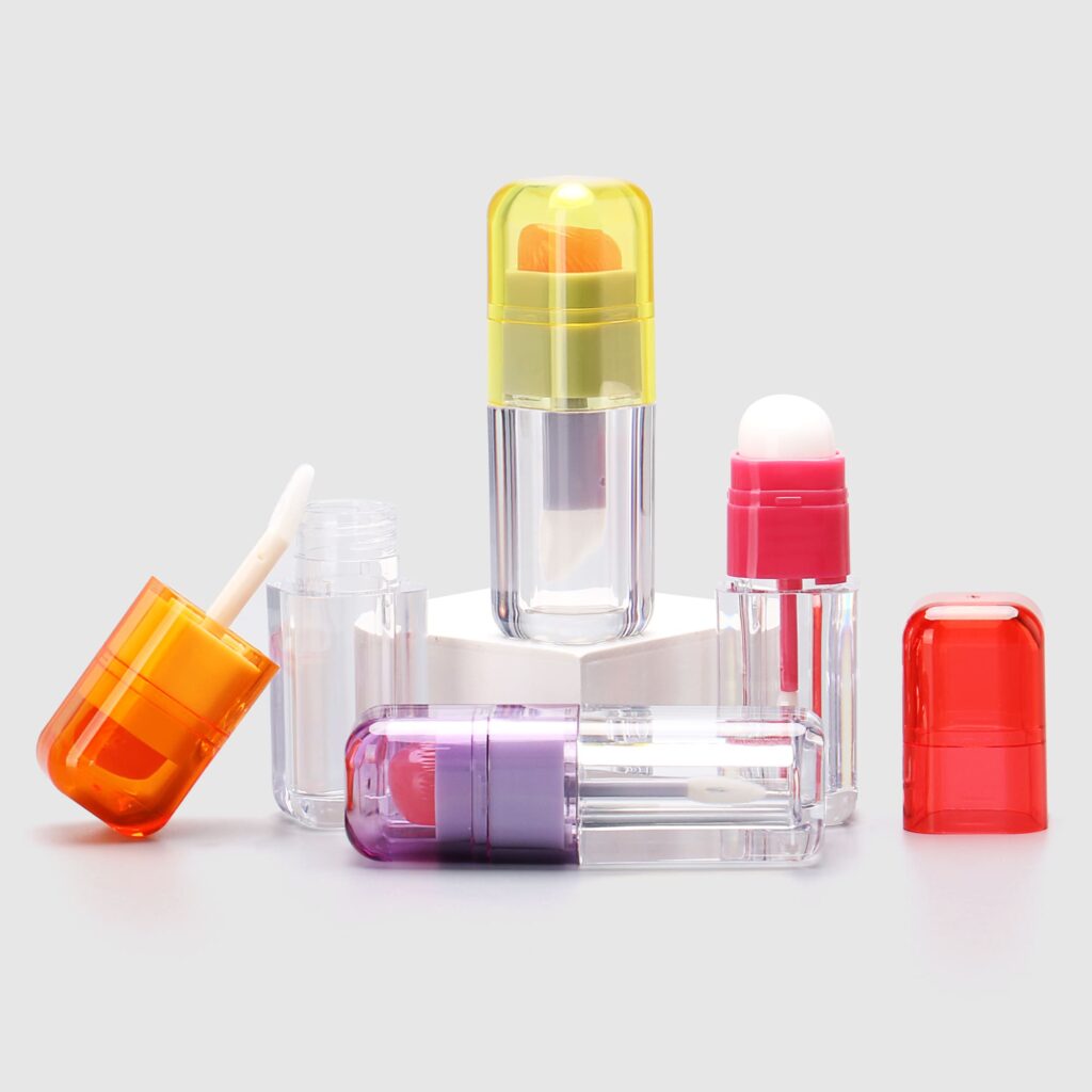4ml Thick Wall Square Lip Oil Tube with Silicone Applicator